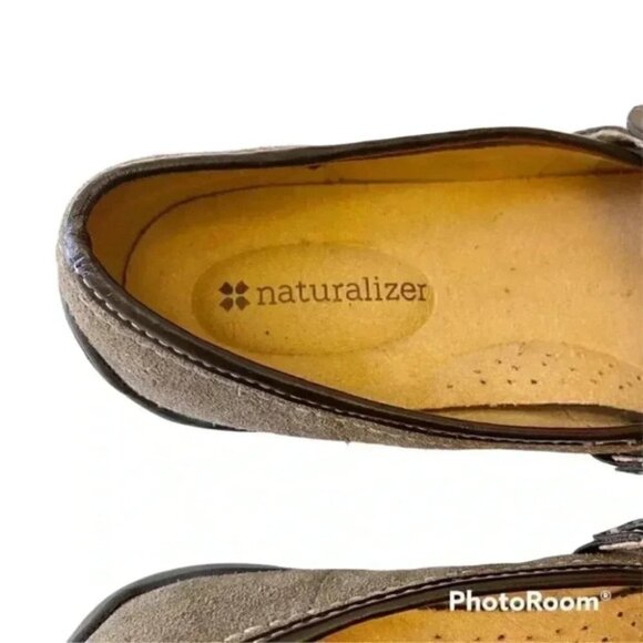 Naturalizer Mary Jane Leather Ballet Flats Round Toe Comfort Shoes Tan Brown 6 - Picture 15 of 16
